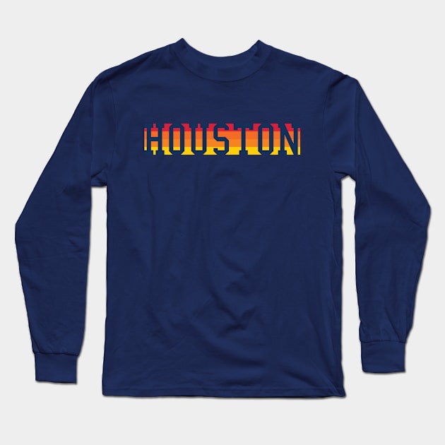 Houston H-Town Baseball Fan Tee: Hit It Out of the Park, Y'all! Long Sleeve T-Shirt by CC0hort